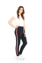 Load image into Gallery viewer, The Lucas Striped Jogger in Black