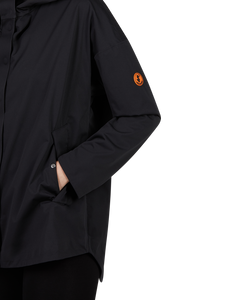 Save The Duck Womens BARK Long Hooded Jacket