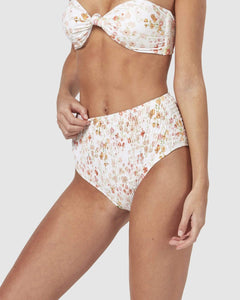 Cabo Smocked High Waisted Brief